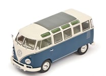 SCHUCO - Bus de couleur bleu et blanc – VW T1 Samba - 1/32 - SCH7874