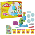 Play-Doh Mon petit microscope, pâte à modeler, 9 accessoires et 5 couleurs, dès 3 ans