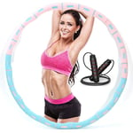 KANGSHENG Hoola Hoop, Hoola Hoop Lesté pour l'exercice,Φ93CM Fitness Hoola Hoops Adultes Enfants,8 Sections Détachables-0.65KG, Profession Réglable Soft Hoola Hoop pour Perdre du Poids,Corde À Sauter