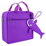 Sac pour Ravensburger Tiptoi Coffret Complet, avec Pochette Baleine pour Tiptoi Stylo et Plusieurs Compartiments pour 10-12 Livres Tiptoi, Housse Violet pour Tiptoi Jeu Enfants Educatif Electronique