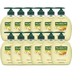 Palmolive Naturals Milk & Honey Liquid Hand Soap 12x300ml multipack, vitamin E hand soap to nourish skin, leaves hands feeling soft, with plant-based milk, ingredients of 96% natural origin*