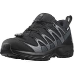 Salomon Mixte Enfant XA Pro V8 Climasalomon Waterproof Chaussures de randonnée, Black Black Ebony, 32 EU