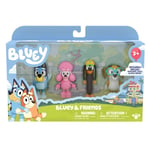 Bluey Figurer 4-pack Bluey & Friends multifärg