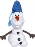 Frozen Olaf Snowman Knitted Hat Super Soft Plush Toy 12 Inch Disney Snow Man