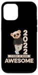 Coque pour iPhone 12/12 Pro 3ème anniversaire garçons filles 2022 original Awesome ours en peluche