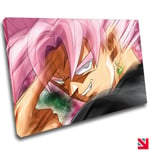 BLACK GOKU DRAGONBALL SUPER ANIME CANVAS Wall Art Picture Print A4