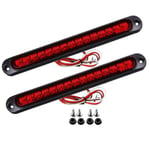 2 Kpl 10 Tuuman 15 Ledin Perävaunun Valo Led Stop Turn -Takavalo Kolmas Jarrutankonauha On Yhteensopiva Heavy Duty -Veneen Kanssa