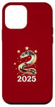 iPhone 12 mini Chinese New Year 2025 Zodiac Snake Art Case