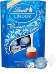 Lindt Lindor Milk and White Chocolate Truffles Box - Approx 16 balls, 200 g