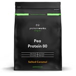 Protein Works - Pea Protein Isolate Protein Powder | 100% Plant-Based & Natural | Gluten Free | No Added Sugar | Salted Caramel | 500 g(Packaging may vary)