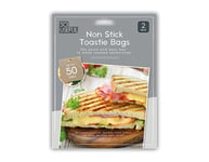 4 REUSABLE TOASTER BAGS Non Stick Toastie Toast Sandwich Pockets Bag GHOM2196 UK