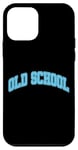 Coque pour iPhone 12 mini Graphique bleu Old School Blue Graphic