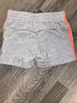 Girls Adidas Shorts Age 7-8 Years Grey & Pink Sports Gym Yoga Running New