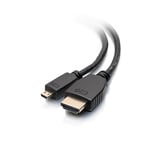 C2G 10ft HDMI to Micro HDMI Cable with Ethernet - 1080p - M/M - HDMI-kabel med Ethernet - 3.05 m