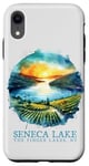 iPhone XR Seneca Lake Sunset Vineyard Finger Lakes NY Nostalgic Art Case