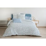 Home Linge Passion - adonis Parure de couette 100% coton - Bleu - 220x240 cm - Bleu