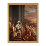 Artery8 Bol King Cyrus Treasure Looted Temple Jerusalem Artwork Framed Wall Art Print 18X24 Inch