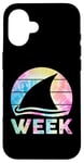 iPhone 16 2025 Week Retro Shark Fin Lover Sea Ocean Animal Summer Trip Case