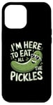 iPhone 12 Pro Max I'm Here To Eat All The Pickles Funny Vintage Style 02 Case