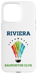 Coque pour iPhone 15 Pro Max Riviera - Raquette de badminton Club Athletics California Preppy