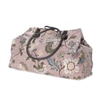 Ceannis Weekend Bag Dusty Pink Flower Linen Rosa