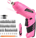 Durofort 3.7V Cordless Electric Screwdriver Set, 3Nm Rechargeable Screwdriver C