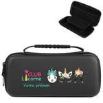 Etui pochette Switch LITE noir personnalisee prenom club licorne panda lama