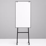 Mobil Whiteboard ONE - på hjul, Färg Svart, Storlek B70 x H120 cm