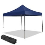 Tonnelle pliante professionnelle 3x3 bleue - TERRE JARDIN