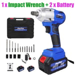 3 in 1 Cordless Electric Impact Wrench Gun Driver Drill Screwdriver w/Battery AA