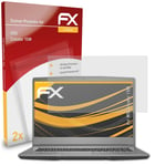 atFoliX 2x Film Protection d'écran pour MSI Creator 15M mat&antichoc