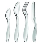 Bodum K6400-10B New-York Set 4 Couverts à Picnic Plastique Transparent 1.6 x 7 x 23.6 cm 4 unité(s)