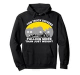 USA Tow Truck Driver, Truck Driver Yellow Line, Tow Truck Pullover Hoodie