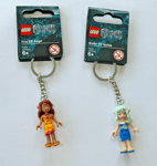 Lego Elves Water Elf Naida / Fire Elf Azari 853560/853562 Keyrings/Keychain- New