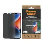 PanzerGlass iPhone 13 Privacy skärmskydd med installationsram - Ultra Wide Fit