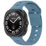 Samsung Galaxy Watch Ultra 47mm Watch Band Adjustable Silicone Wrist Strap - Blue