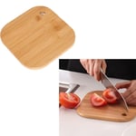 2 Pcs Wood Bamboo Cutting Board Square Camping Cutting Board  Camping