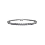 Henrik Ørsnes Design Tennis 14 karat hvitt gull Armbånd Med Diamanter 3,26 Carat W/SI