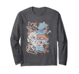 Rugrats Running From Reptar Tommy & Chuckie Retro Poster Long Sleeve T-Shirt