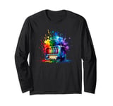 Splash Art Vintage Radio Antique Radios Long Sleeve T-Shirt