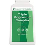 Triple Magnesium Complex Malate Taurate, Bisglycinate &Vitamin B6 120 Capsules