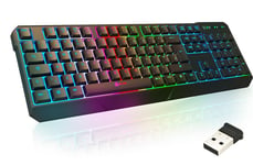 Chroma Wireless Keyboard UK Layout + Slim, Durable, Ergonomic, Quiet,