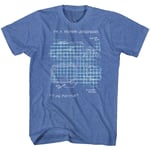 Back To The Future - Delorean Schematic - Short Sleeve - Heather - Adult - T-Shi