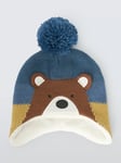 John Lewis Kids' Bear Bobble Hat, Multi