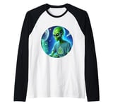 Alien system administrator computer engineer gift Raglan Baseball Tee