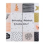 accentra - Calendrier de l'avent beauté avec 24 produits maquillage & cosmétiques - calendrier de l'avent maquillage femme, rouge à lèvres, vernis à ongles, fard à paupières, Calendrier de Noël beauté