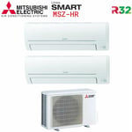 Electric dual split air conditioner series smart msz hr 9000+12000 avec mxz-2ha40vf gas r-32 wi-fi optional 9+12 - new - Mitsubishi