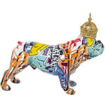 Alexandra House Living Figurine décorative Multicolore en Plastique Chien Couronne 14 x 29 x 24 cm