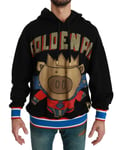 Dolce & Gabbana à Capuche Noir Pull Cochon Of The Year IT44/ US34/ TAILLE XS