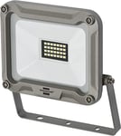 Brennenstuhl Projecteur LED JARO 2050 / Spot LED pour une utilisation en extérieur (Projecteur extérieur pour montage mural 20W en aluminium, IP65) Gris 1950 lm